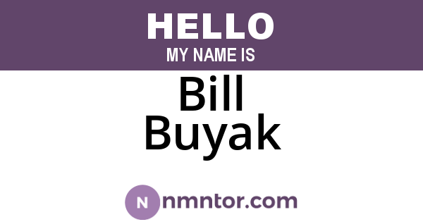 Bill Buyak