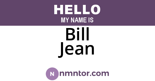 Bill Jean