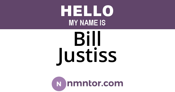 Bill Justiss