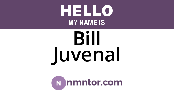 Bill Juvenal