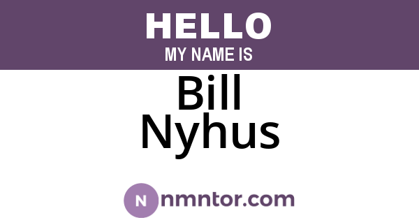 Bill Nyhus
