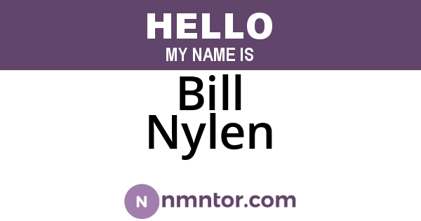 Bill Nylen