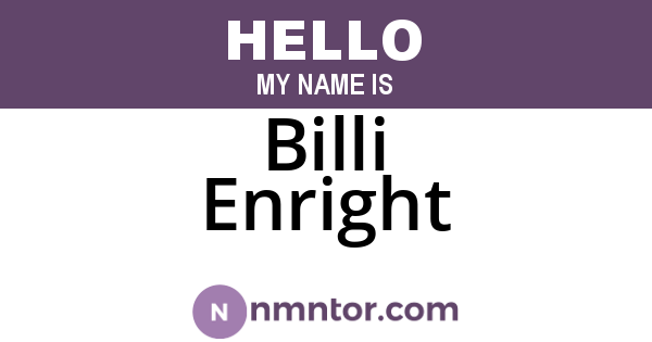Billi Enright