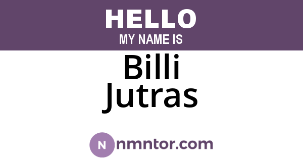Billi Jutras