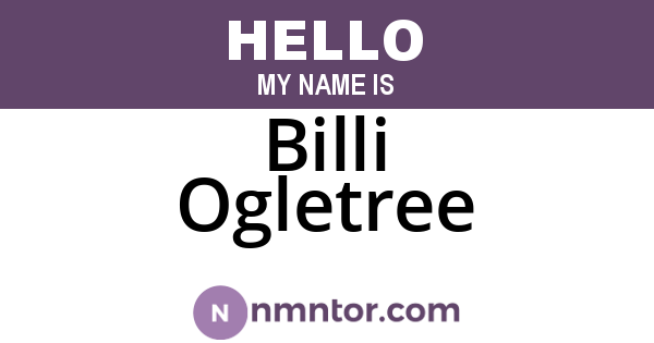 Billi Ogletree