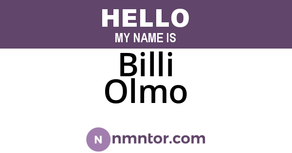 Billi Olmo