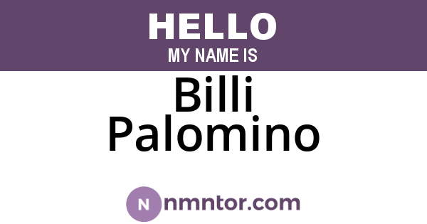 Billi Palomino