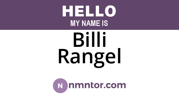 Billi Rangel