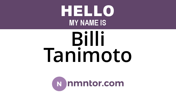 Billi Tanimoto