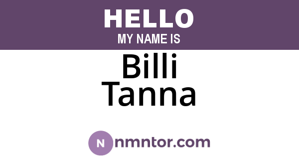 Billi Tanna