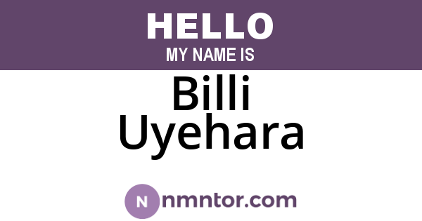 Billi Uyehara