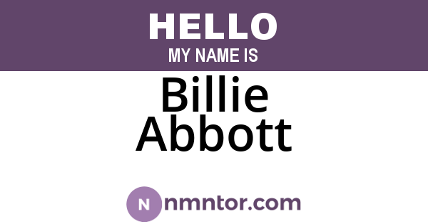 Billie Abbott
