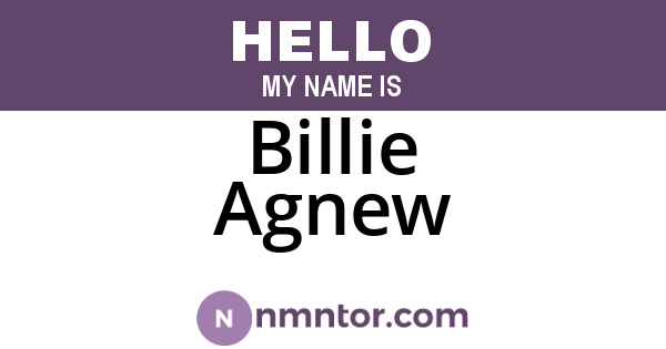 Billie Agnew