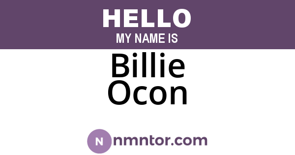 Billie Ocon