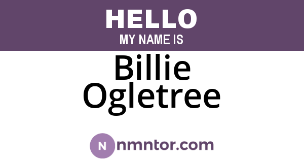 Billie Ogletree