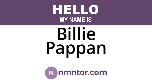 Billie Pappan