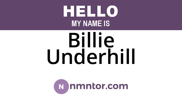 Billie Underhill