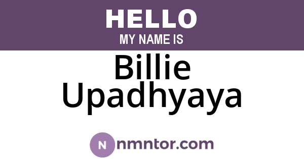Billie Upadhyaya