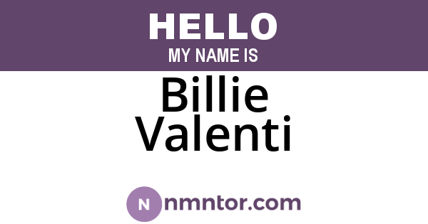 Billie Valenti