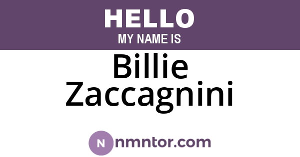 Billie Zaccagnini
