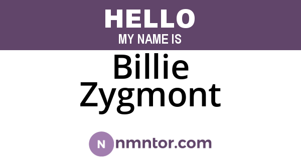 Billie Zygmont