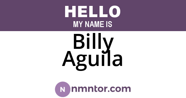 Billy Aguila