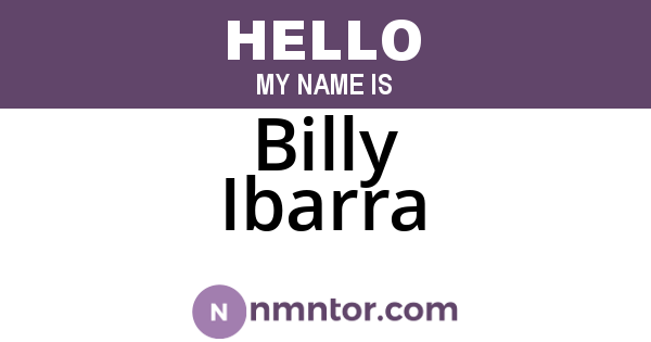 Billy Ibarra