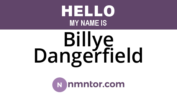 Billye Dangerfield
