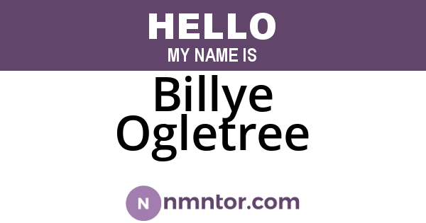 Billye Ogletree
