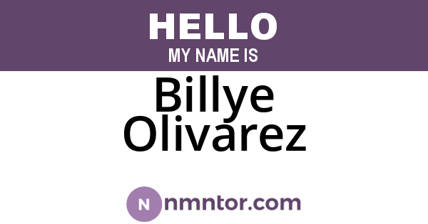 Billye Olivarez