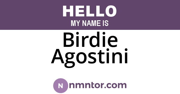 Birdie Agostini
