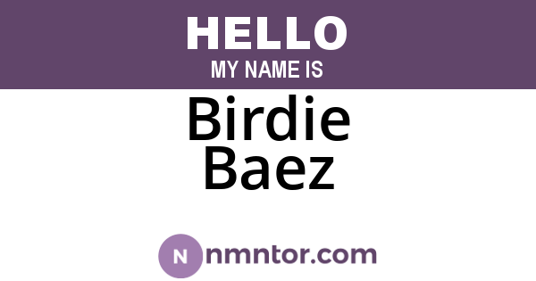 Birdie Baez