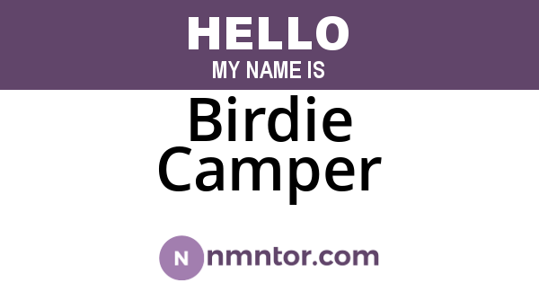Birdie Camper