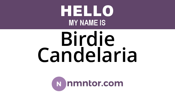 Birdie Candelaria