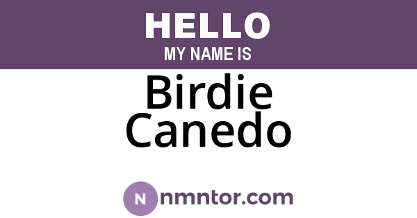 Birdie Canedo