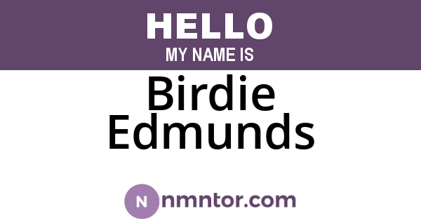 Birdie Edmunds