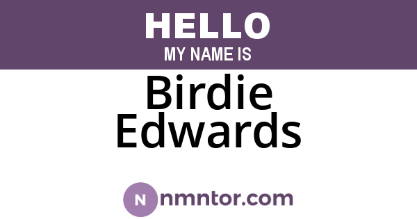 Birdie Edwards