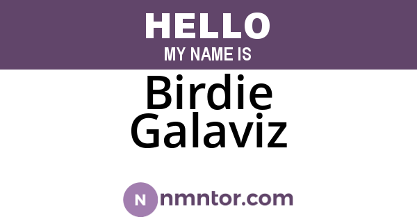 Birdie Galaviz