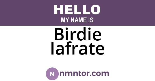 Birdie Iafrate