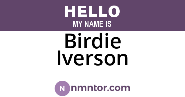 Birdie Iverson