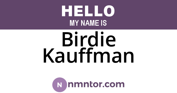 Birdie Kauffman