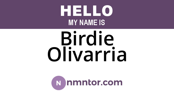 Birdie Olivarria