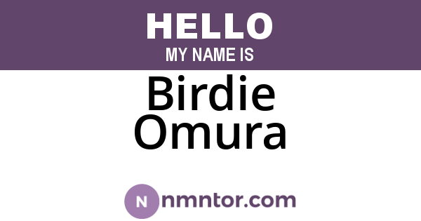 Birdie Omura