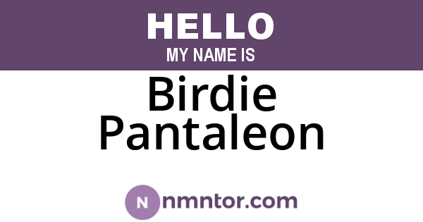Birdie Pantaleon