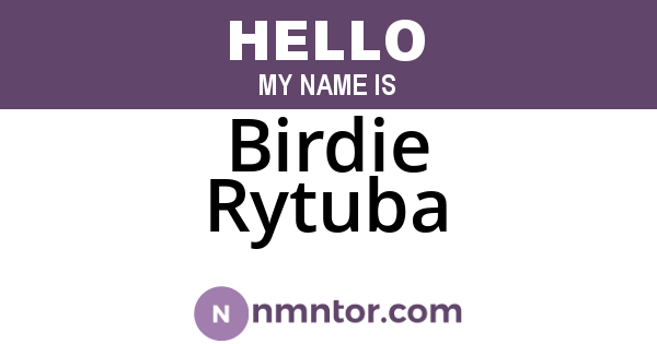 Birdie Rytuba