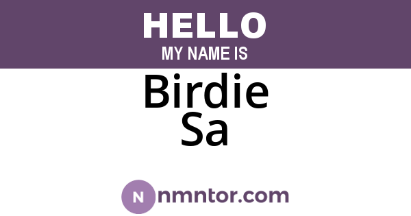Birdie Sa
