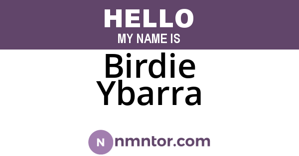 Birdie Ybarra