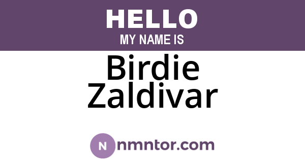 Birdie Zaldivar