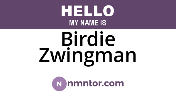 Birdie Zwingman