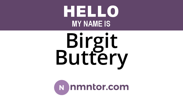 Birgit Buttery